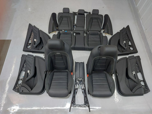 18-20 MERCEDES E63s AMG Black interior Performance Seat Door Trim  Set