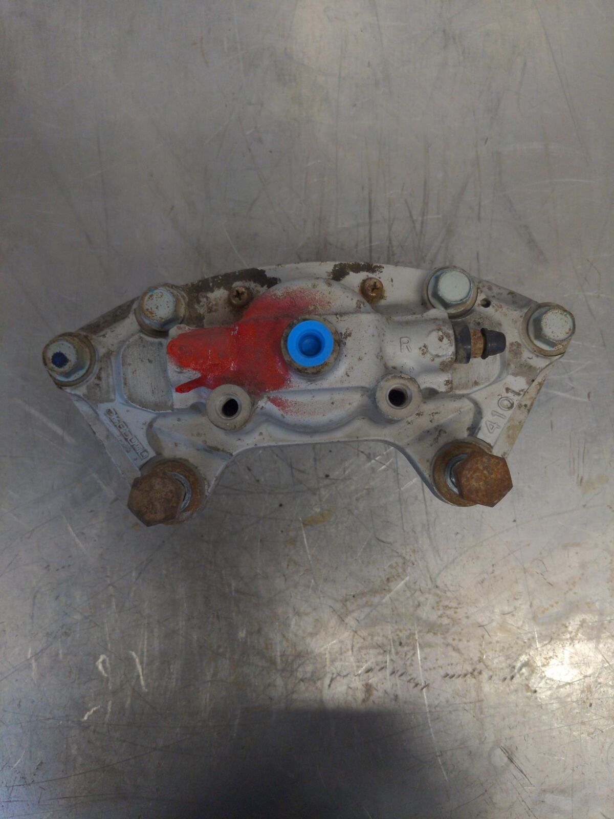 14-15 Infiniti Q50 Rear RH Right Caliper *Chipped* 2 Opposed Pistons 101K KMS