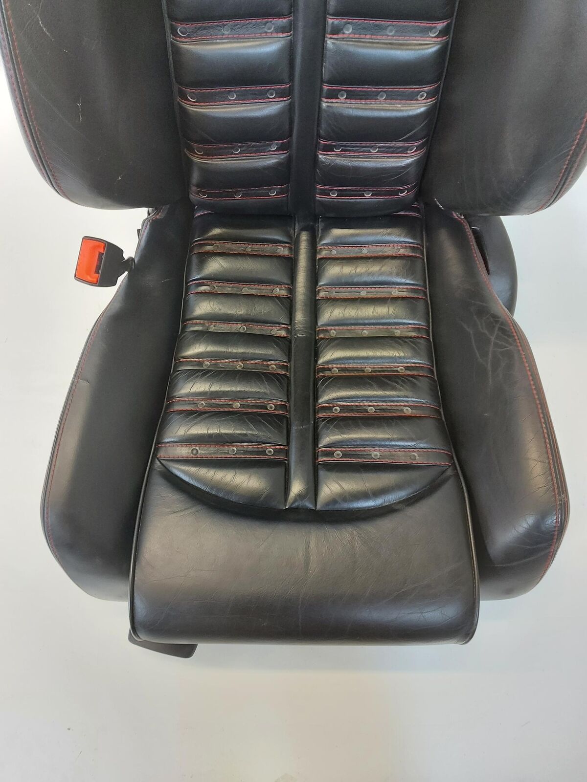 2000 Ferrari 360 Modena Front Seat Left Driver LH Black W/ Red Stitching