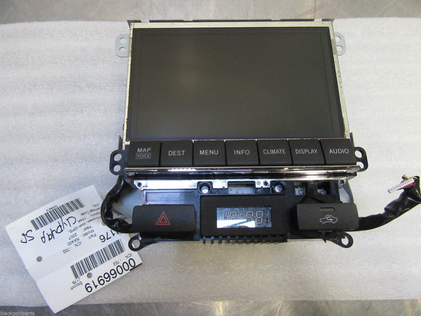 J176 07 LEXUS RX400 DISPLAY SCREEN 86110-48390