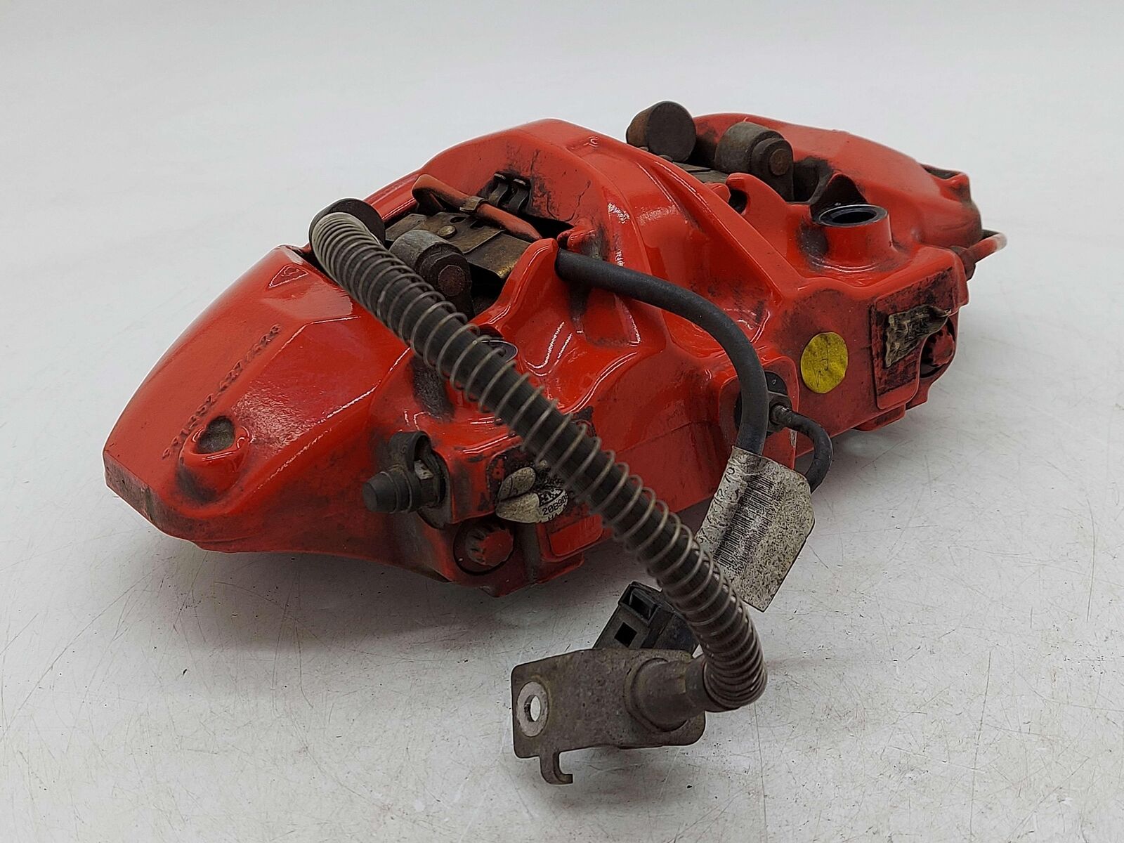 16 PORSCHE CAYMAN GT4 981 REAR LEFT CALIPER RED 991352427 *GOUGES*