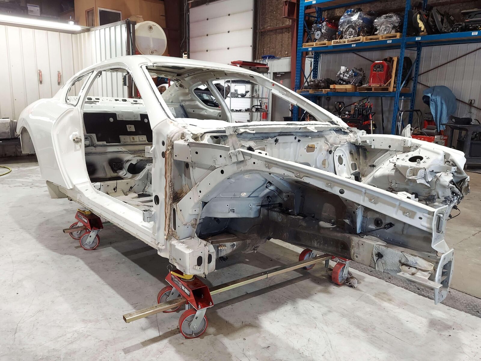 2010 MASERATI GRAN TURISMO GT S FRONT FRAME ASSEMBLY WHITE *LEFT FRONT DAMAGE*