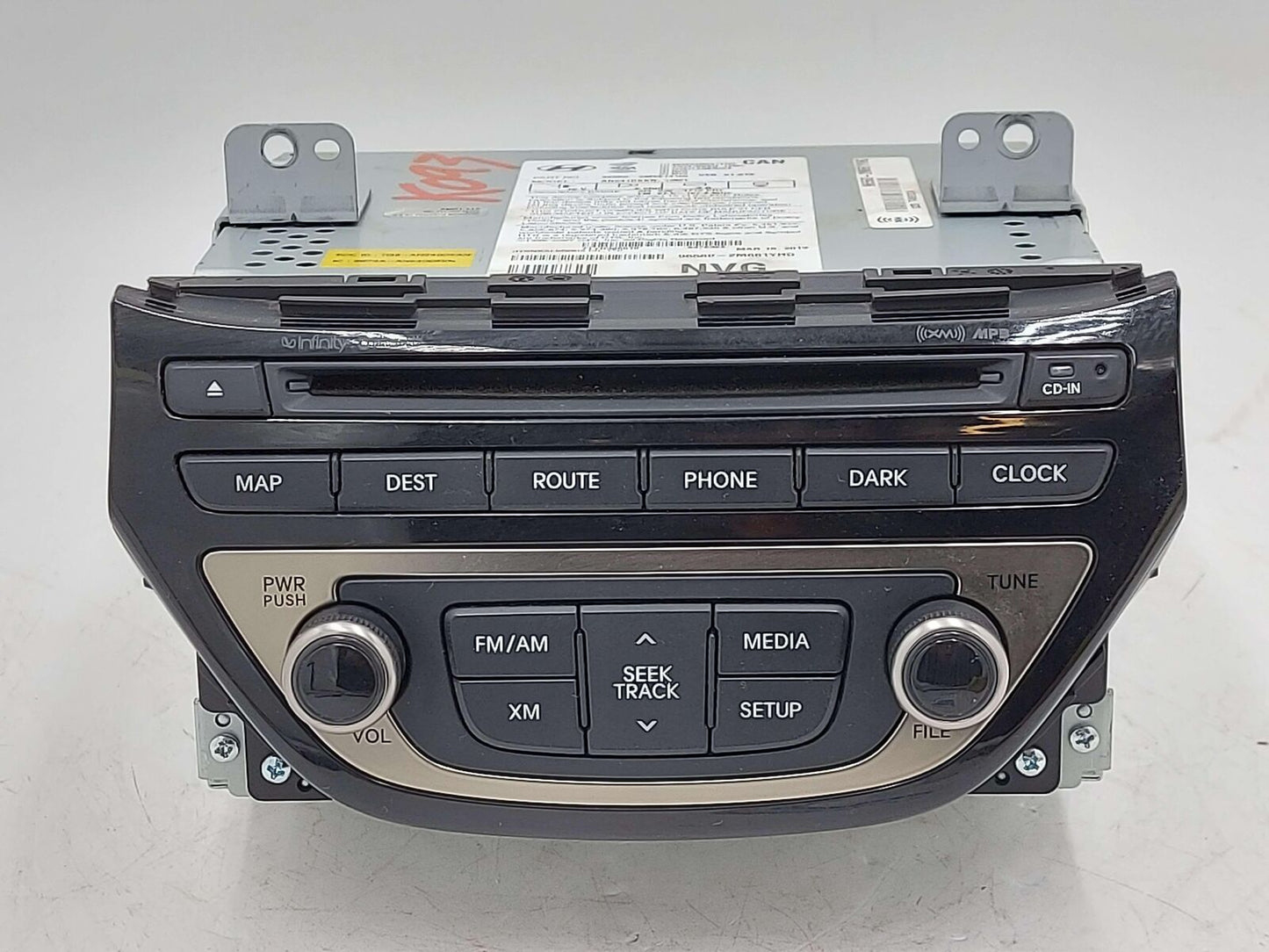 13 HYUNDAI GENESIS NAVIGATION PLAYER RADIO RECEIVER COUPE 96560-2M661YHG