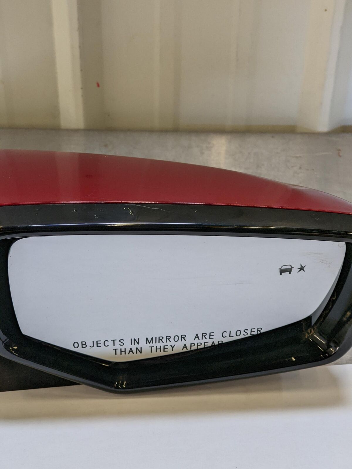 💥15-19 CADILLAC CTS RH Right Door Mirror Red Blind Spot integrated turn signal