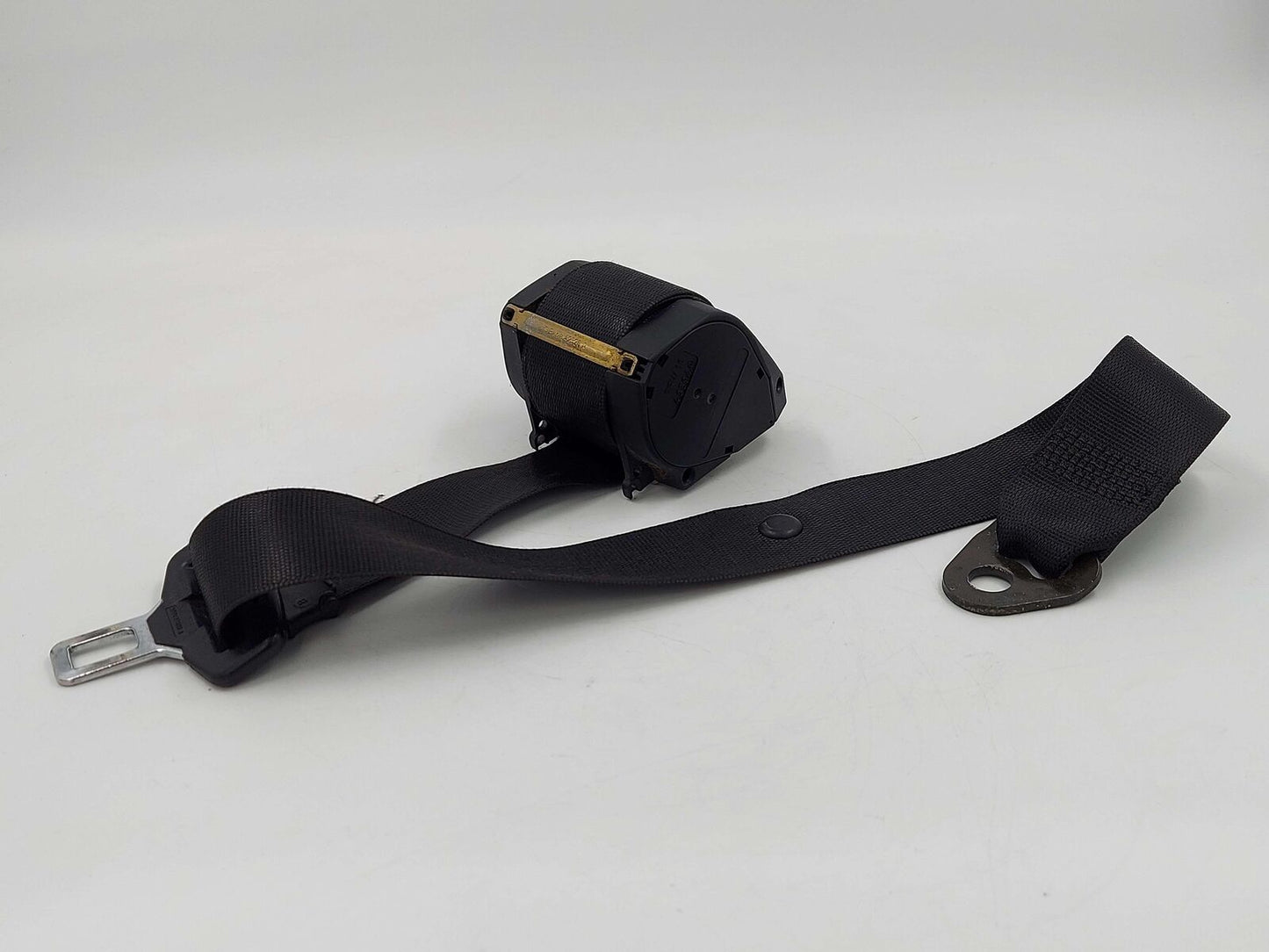 00-01 PORSCHE 911 996 CARRERA CABRIOLET FRONT LEFT SEAT BELT RETRACTOR BLACK