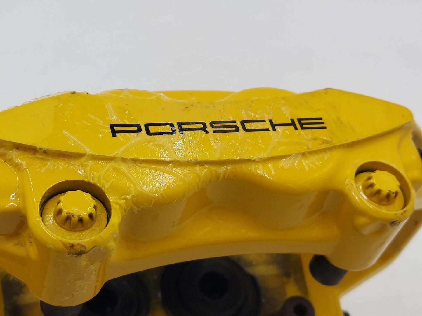 10-13 Porsche 911 997 Turbo S Rear Right Ceramic Brake Caliper Yellow 997352425