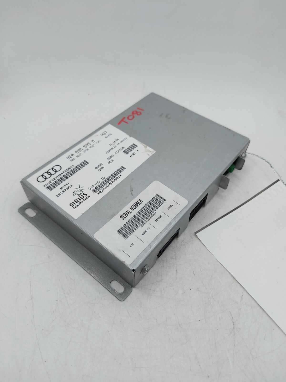 09 AUDI R8 8e0035593 Sirius Satelite Module