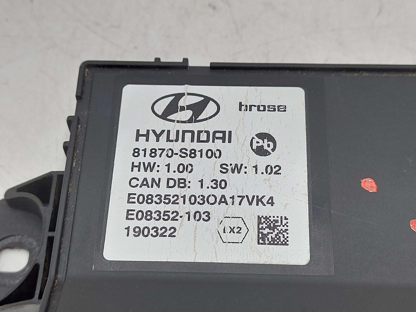 2020 HYUNDAI PALISADE POWER LIFTGATE CONTROL MODULE 81870-S8100