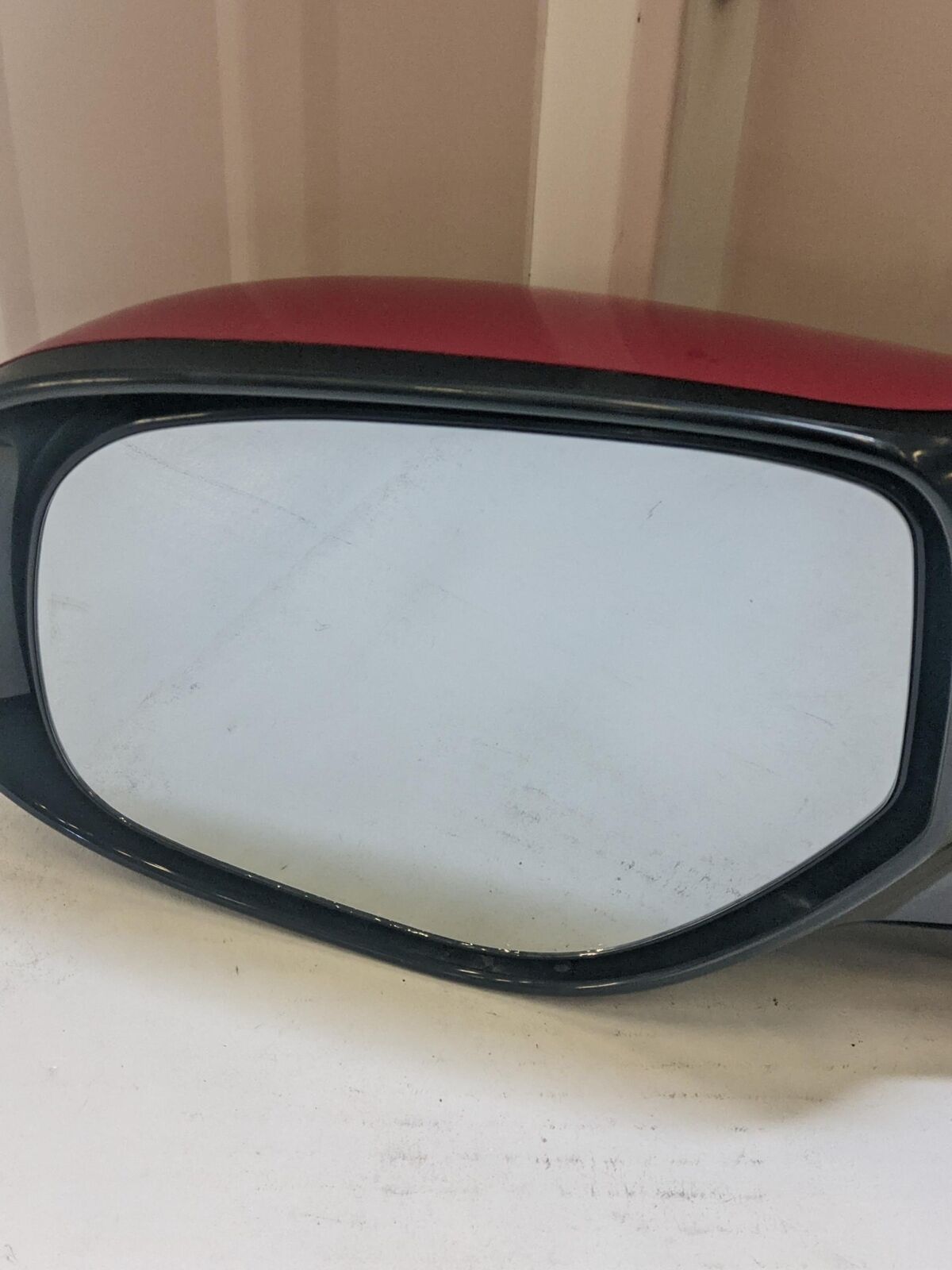 💥16 MITSUBISHI OUTLANDER LH Left Door Mirror *scuffs* Red E11026919💥