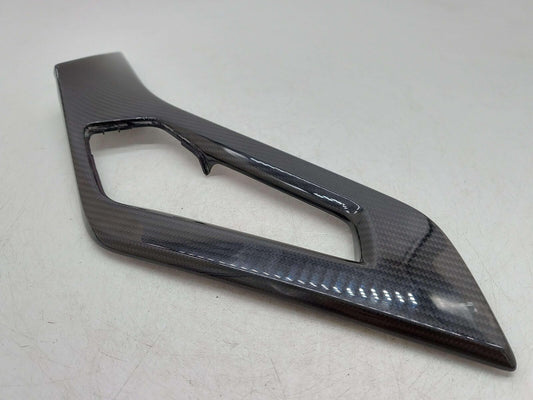 2018 LAMBORGHINI AVENTADOR S LP740-4 LEFT INTERIOR DOOR HANDLE TRIM CARBON FIBER