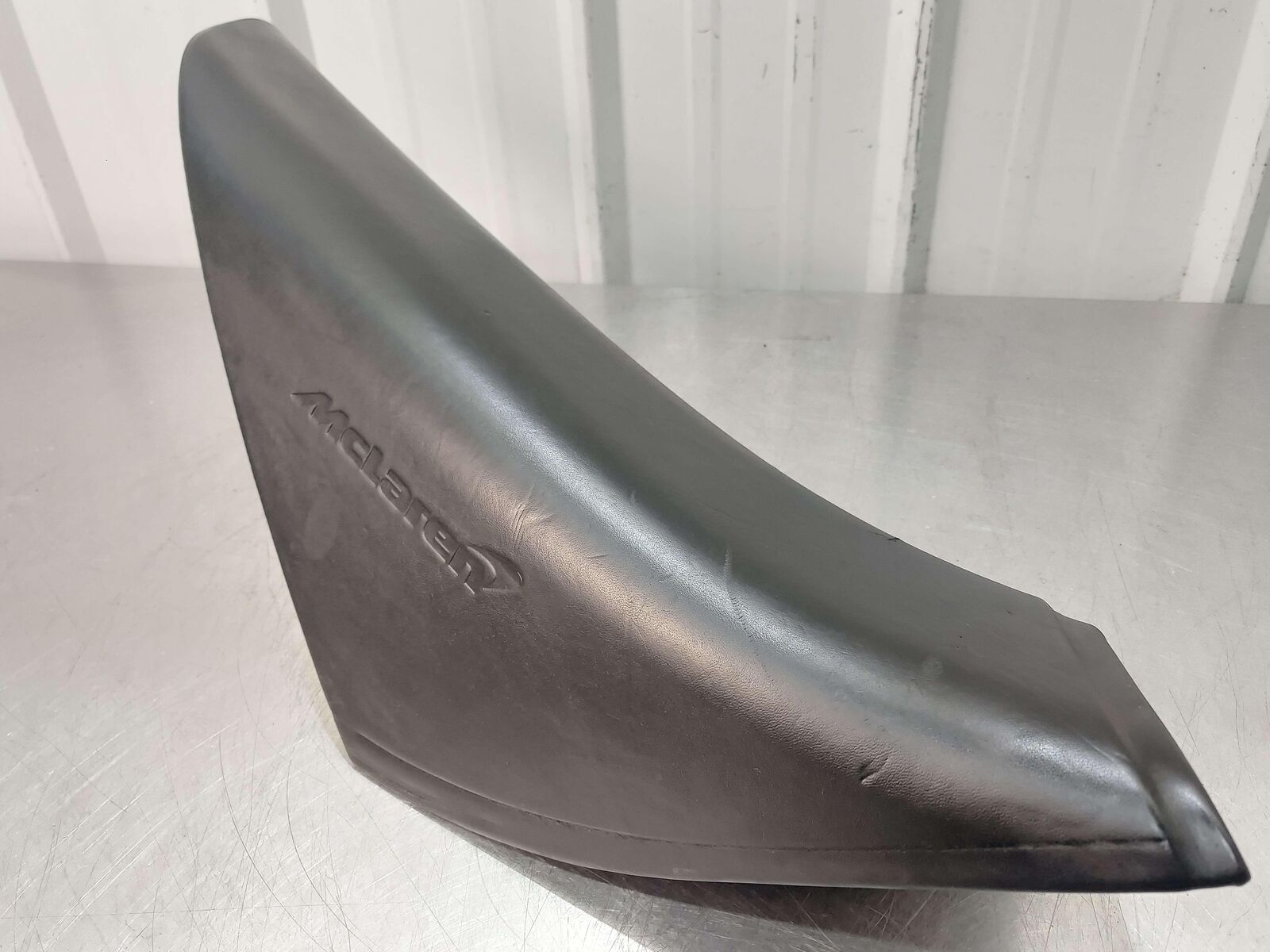 2016 MCLAREN 540C LEFT ROCKER SILL STEP TRIM COVER JET BLACK NAPPA LEATHER *NOTE