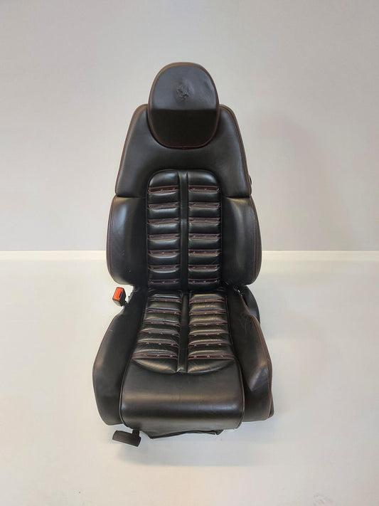 2000 Ferrari 360 Modena Front Seat Left Driver LH Black With Red Stitching