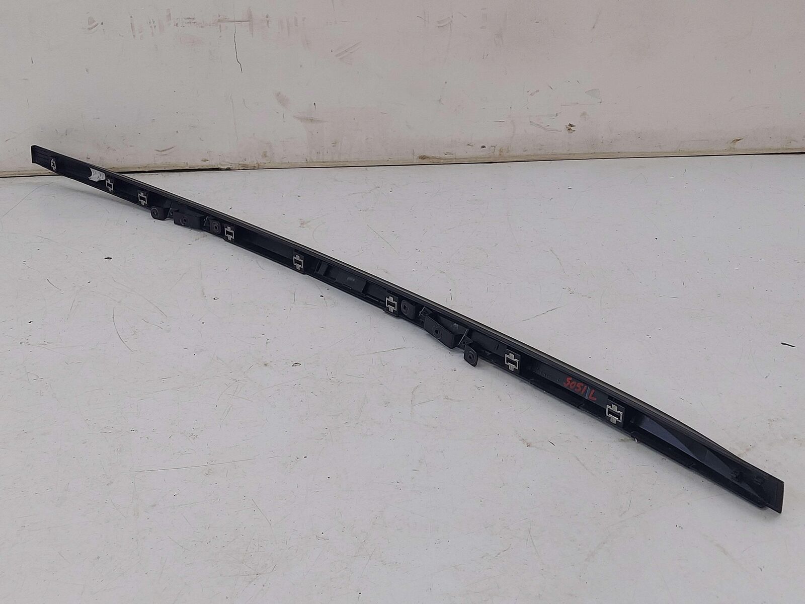 15-20 NISSAN MURANO LEFT ROOF RAIL BLACK 738715AA0A 738715AA0B *SCRATCHED*