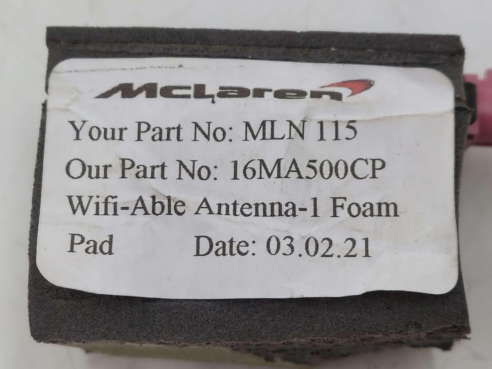 2023 McLaren Artura Antenna 16MA641CP 16MA500CP 3K KM