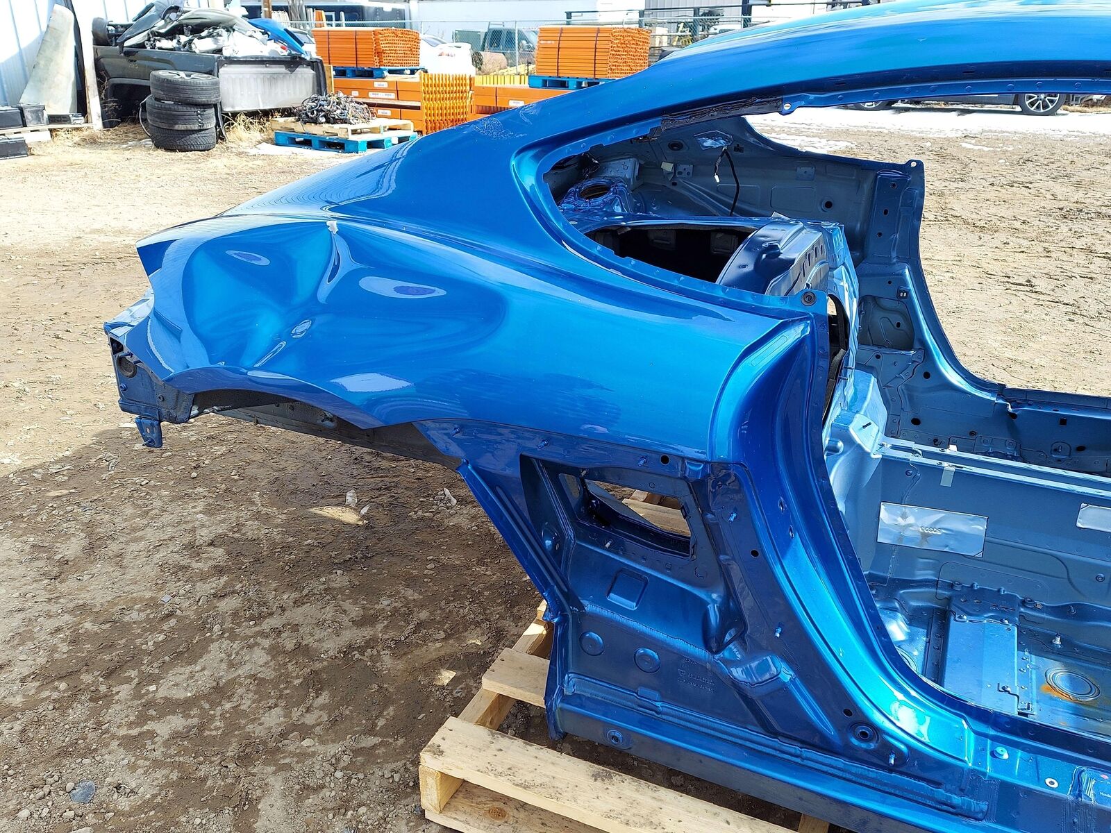 14-16 PORSCHE CAYMAN GT4 981 RIGHT QUARTER PANEL SAPPHIRE BLUE M5J *CUSTOM CUT