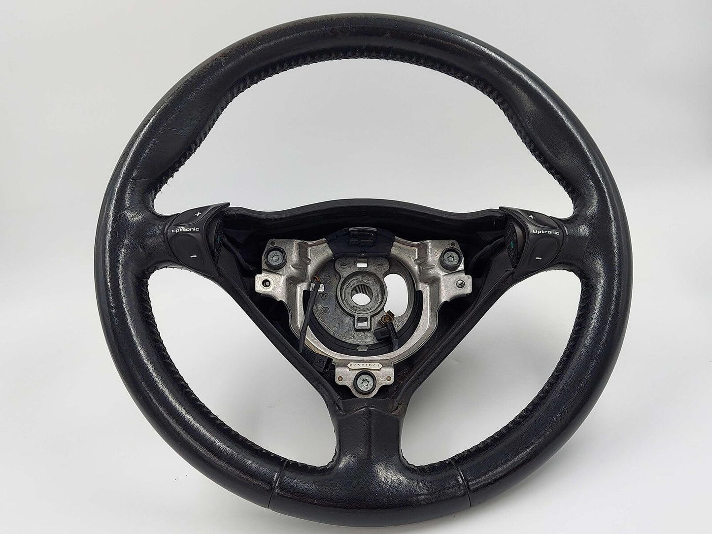 99-05 PORSCHE 911 996 CARRERA STEERING WHEEL TIPTRONIC 3 SPOKE LEATHER BLACK