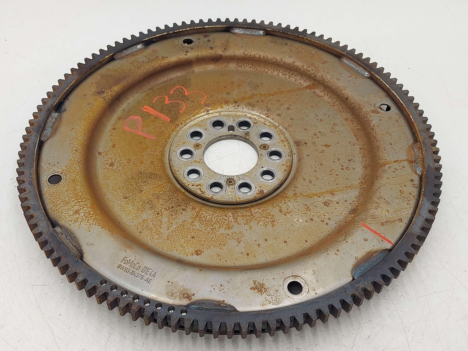 10-12 JAGUAR XF 5.0L A/T AUTOMATIC ENGINE MOTOR FLYWHEEL 8W93-6K375-AE