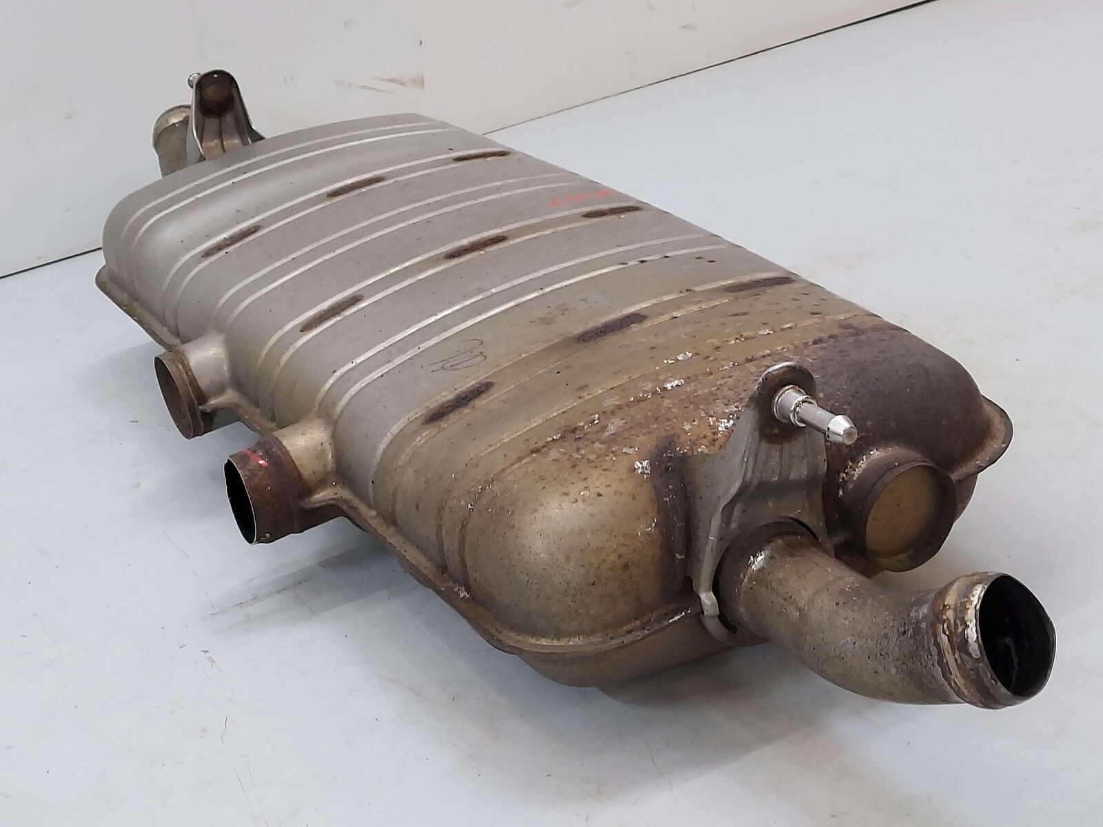 13-16 Porsche Cayenne 958 Diesel Exhaust Muffler 95811191080 146K KMS