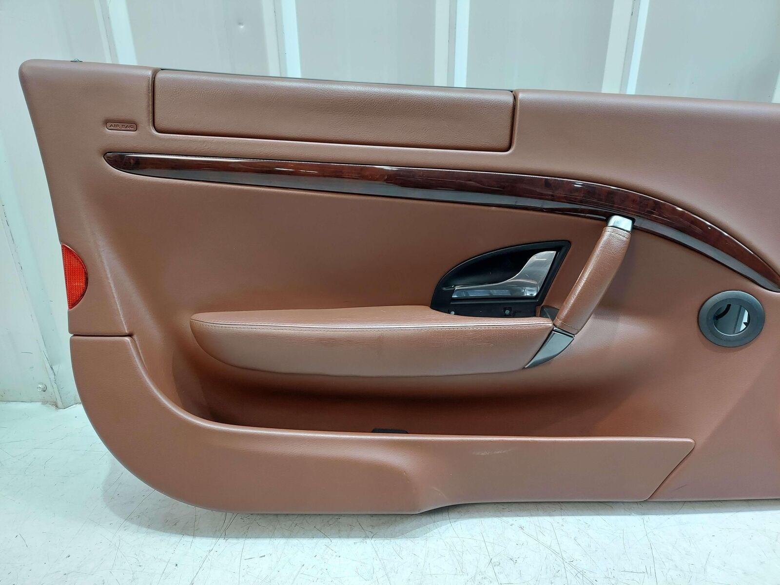 2010 Maserati GranTurismo S M145 Coupe FRONT LEFT DOOR TRIM PANEL BROWN LEATHER