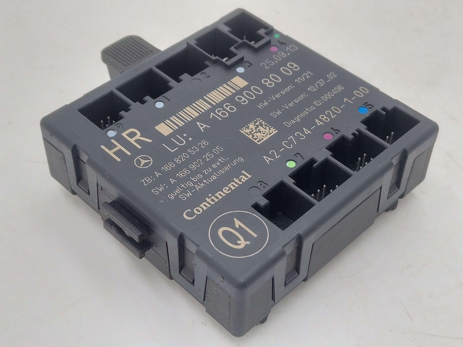 14 Mercedes ML63 W166 AMG Rear RH Right Door Control Module A1669008009