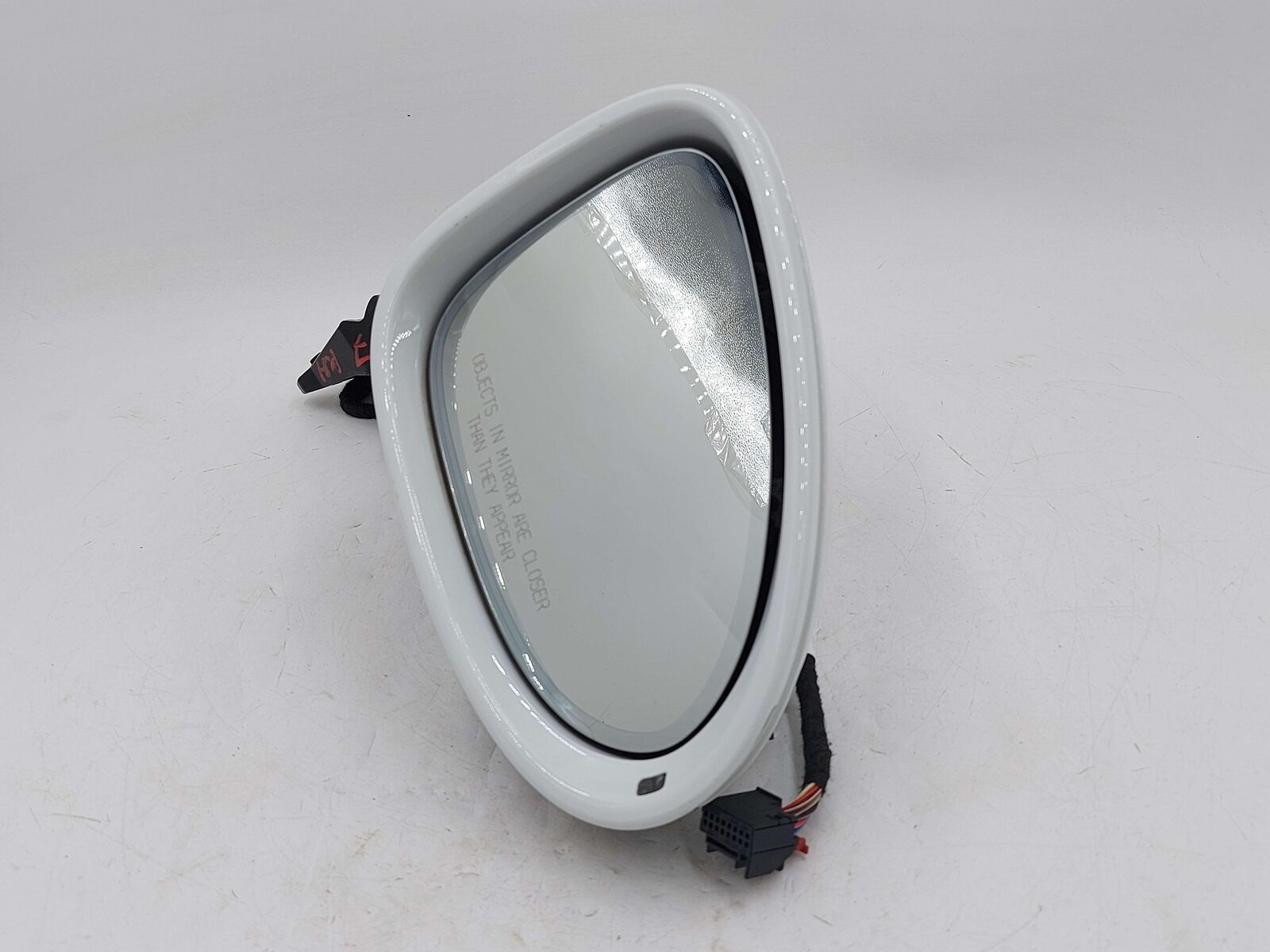 15-19 PORSCHE MACAN 95B S RIGHT DOOR MIRROR PURE WHITE LC9A *NOTE