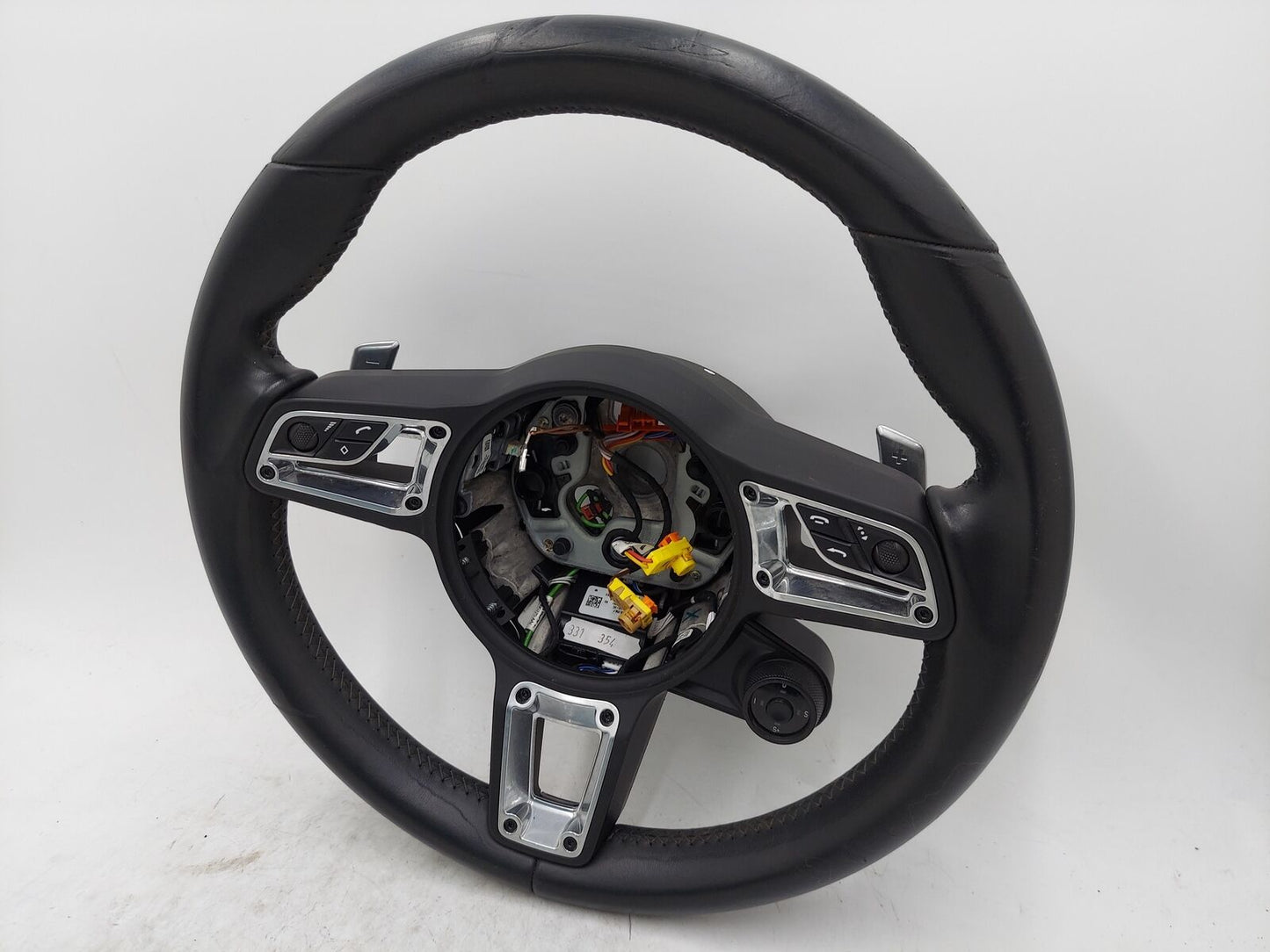 17-22 Porsche Cayman 718 Steering Wheel Black *Gouges* GT STYLE w/ paddle shift