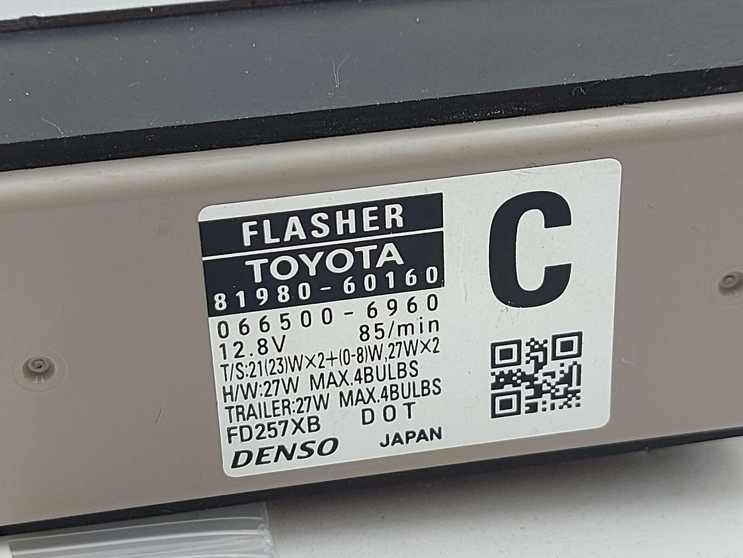 2018 TOYOTA 4RUNNER FLASHER CONTROL MODULE 81980-60160