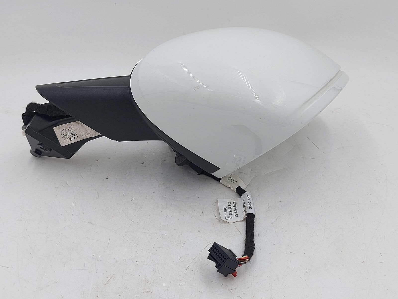 15-19 PORSCHE MACAN 95B S RIGHT DOOR MIRROR PURE WHITE LC9A *NOTE