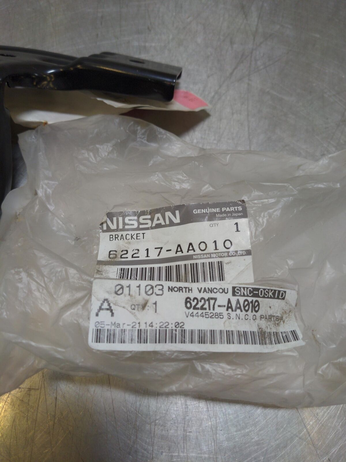 1999 NISSAN SKYLINE GT R34 62217-aa010 New Oem Lh Front Bumper bracket Stay