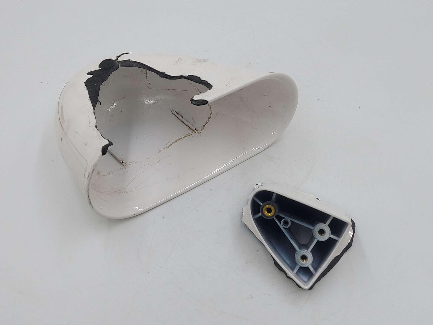 05-06 FORD GT GT40 SUPERCAR LH LEFT DOOR MIRROR WHITE HOUSING 1407653 OEM *NOTE*