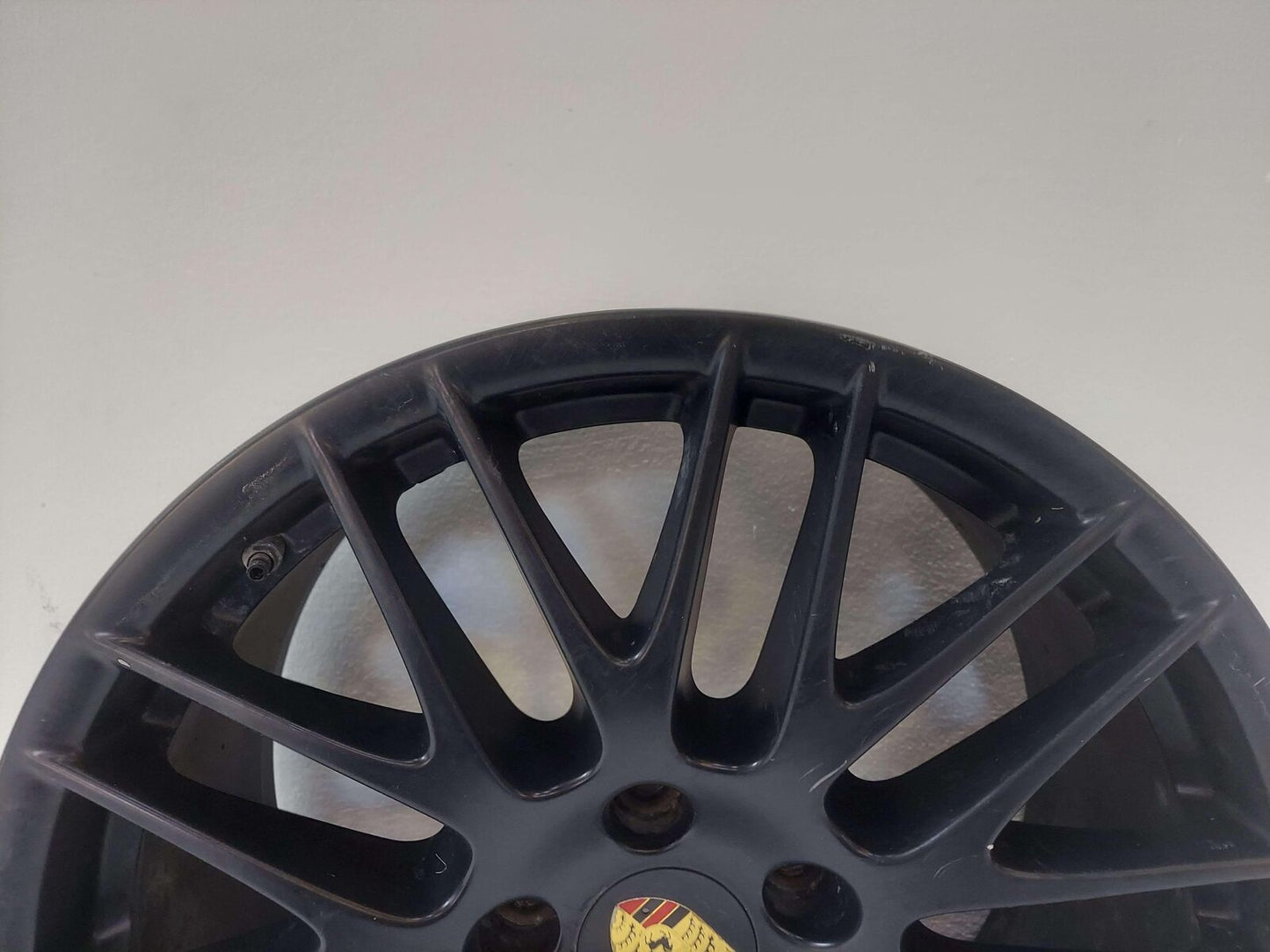 16-18 PORSCHE CAYENNE GTS 958 WHEEL RIM 20X9.5 SPORT DESIGN MATTE BLACK ALLOY