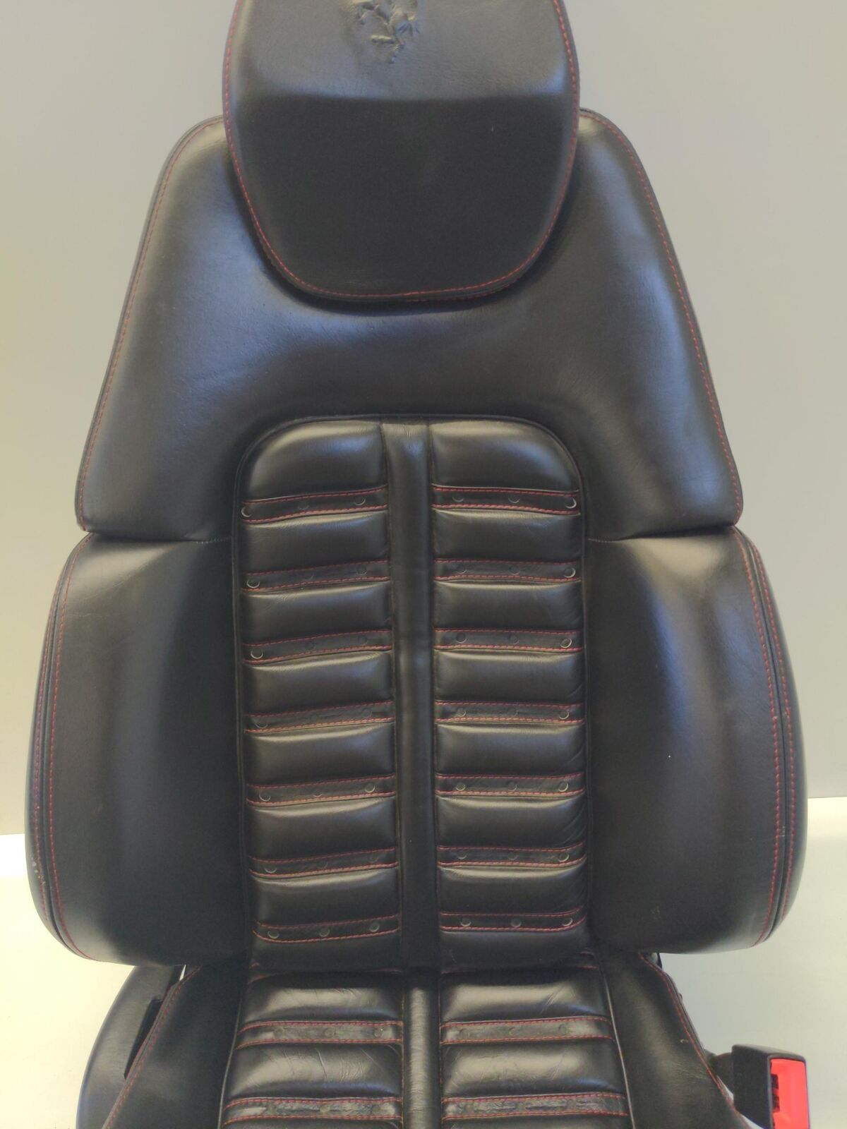 2000 Ferrari 360 Modena Seat Right Passenger RH Black W/  Red Stitching