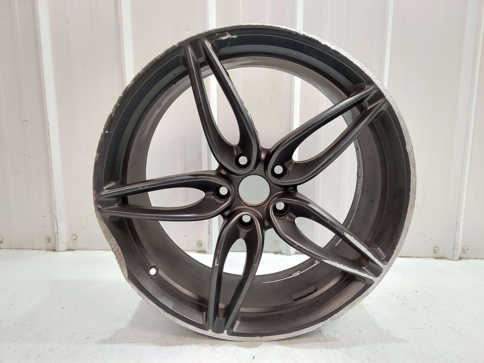 2016 MCLAREN 540C WHEEL RIM 19X8 BLACK 10 SPOKE ALLOY 13B0929CP *NOTE