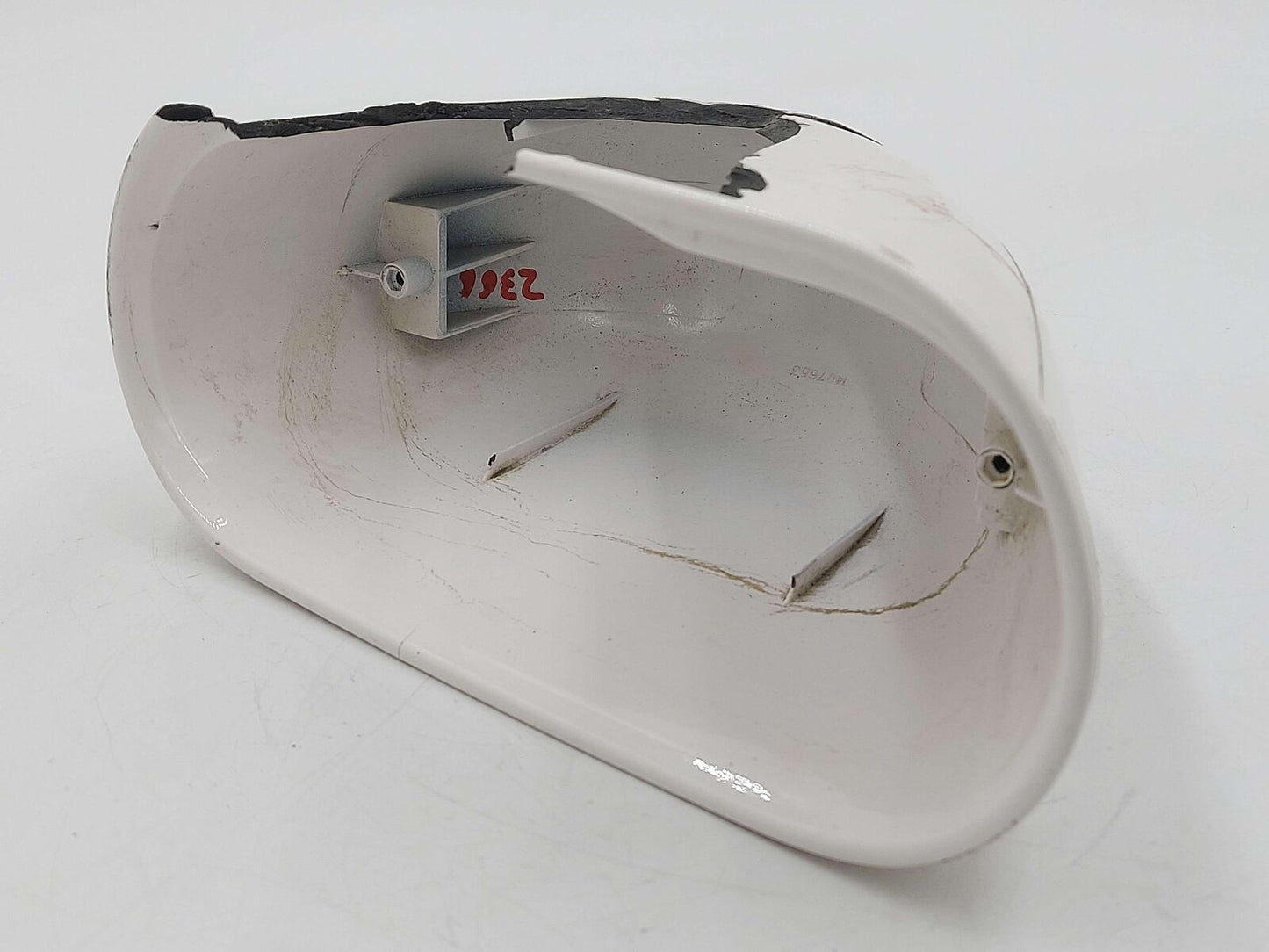 05-06 FORD GT GT40 SUPERCAR LH LEFT DOOR MIRROR WHITE HOUSING 1407653 OEM *NOTE*