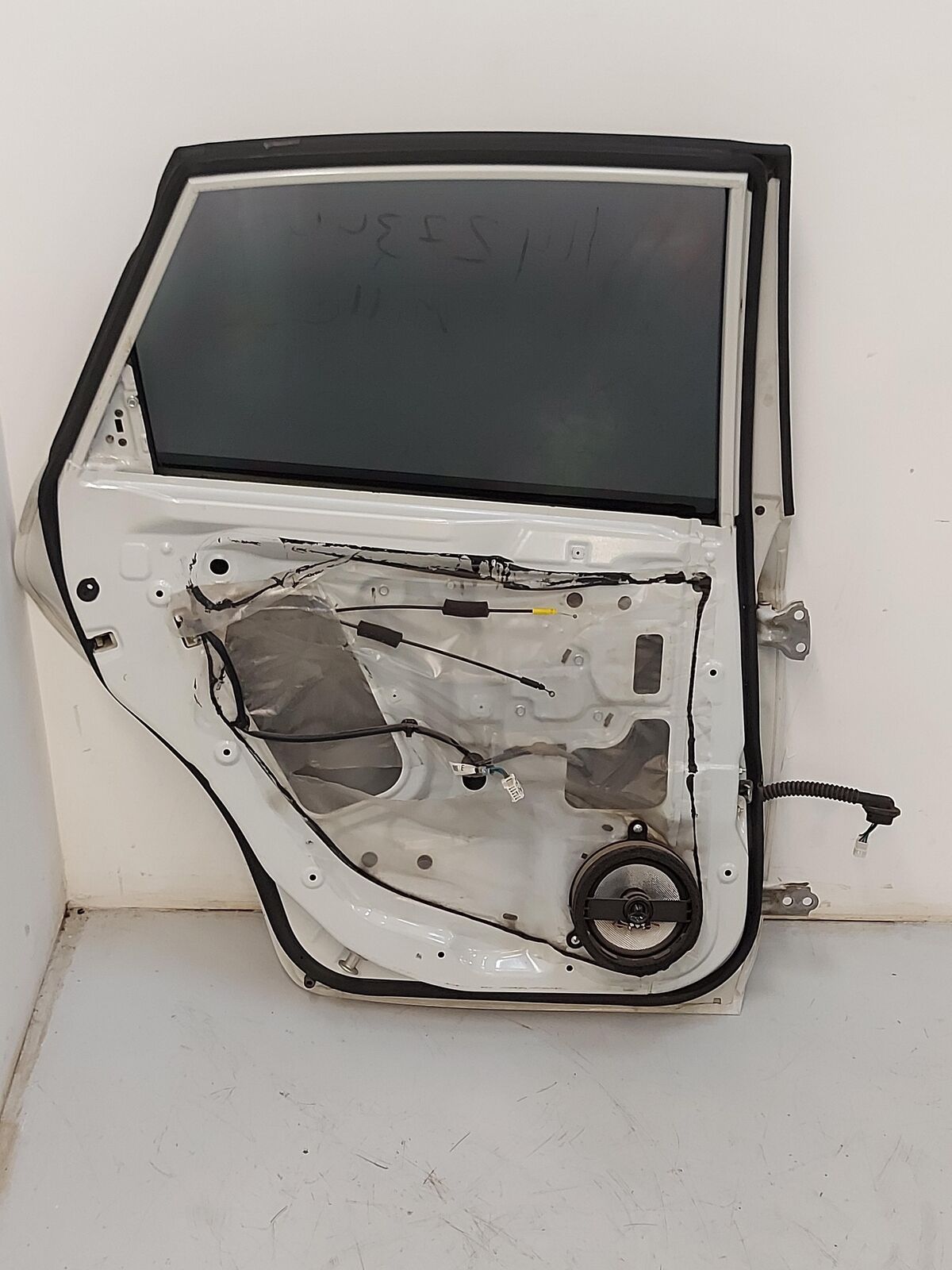 08-14 SUBARU IMPREZA WRX STI 2.5l Turbo REAR LH Door White *NOTES*