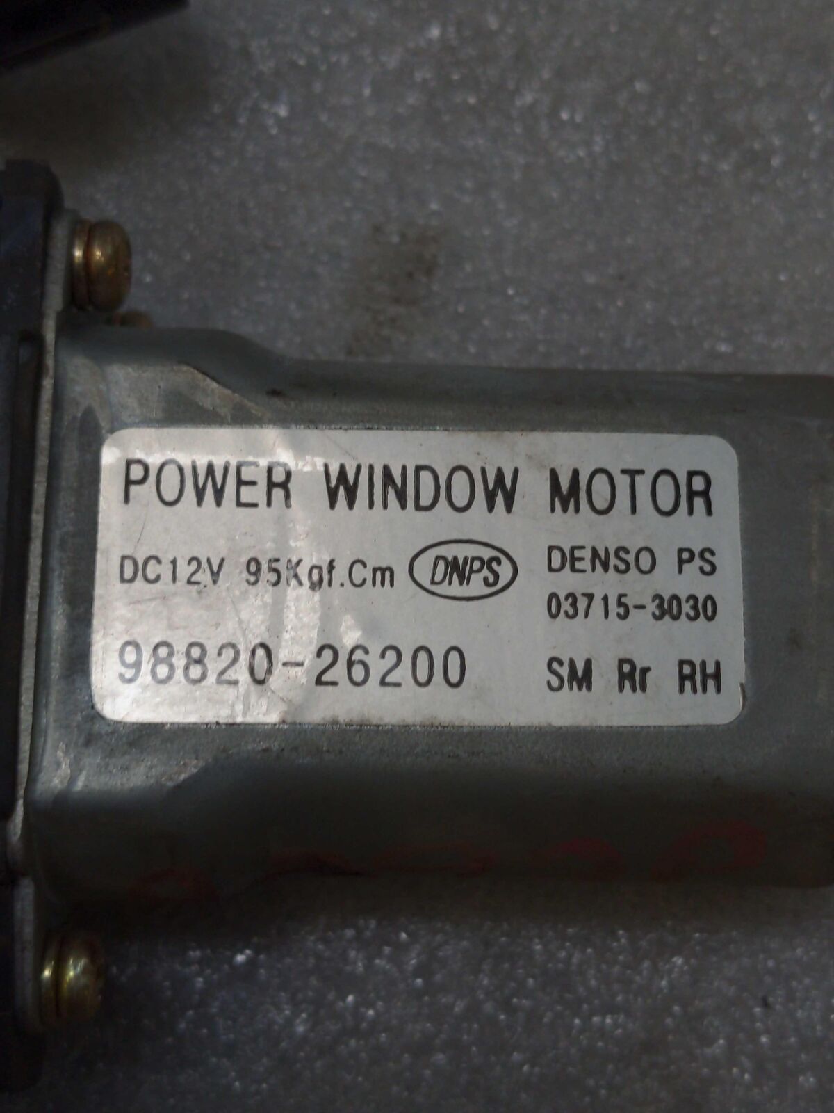 01-06 HYUNDAI SANTA FE Rear RH Right Power Door Window Motor 9882026200