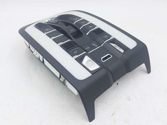 15-18 PORSCHE MACAN S 95B FRONT ROOF MAP DOME LIGHT SUNROOF SWITCH CONSOLE BLACK