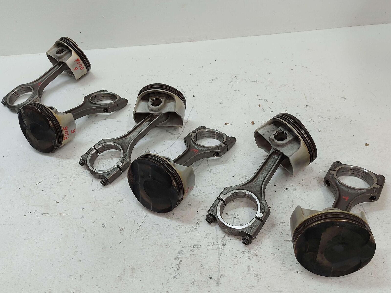 09-16 PORSCHE 911 CARRERA 4S 997.2 3.8L MA1.01 PISTON SET OF 6