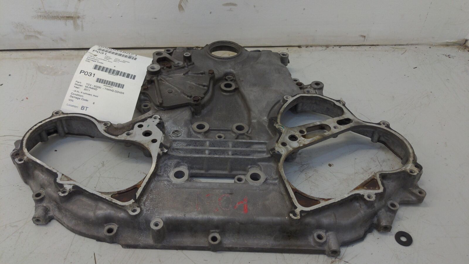 09-14 Nissan Murano front Timing Cover 3.5L 6 cylinder