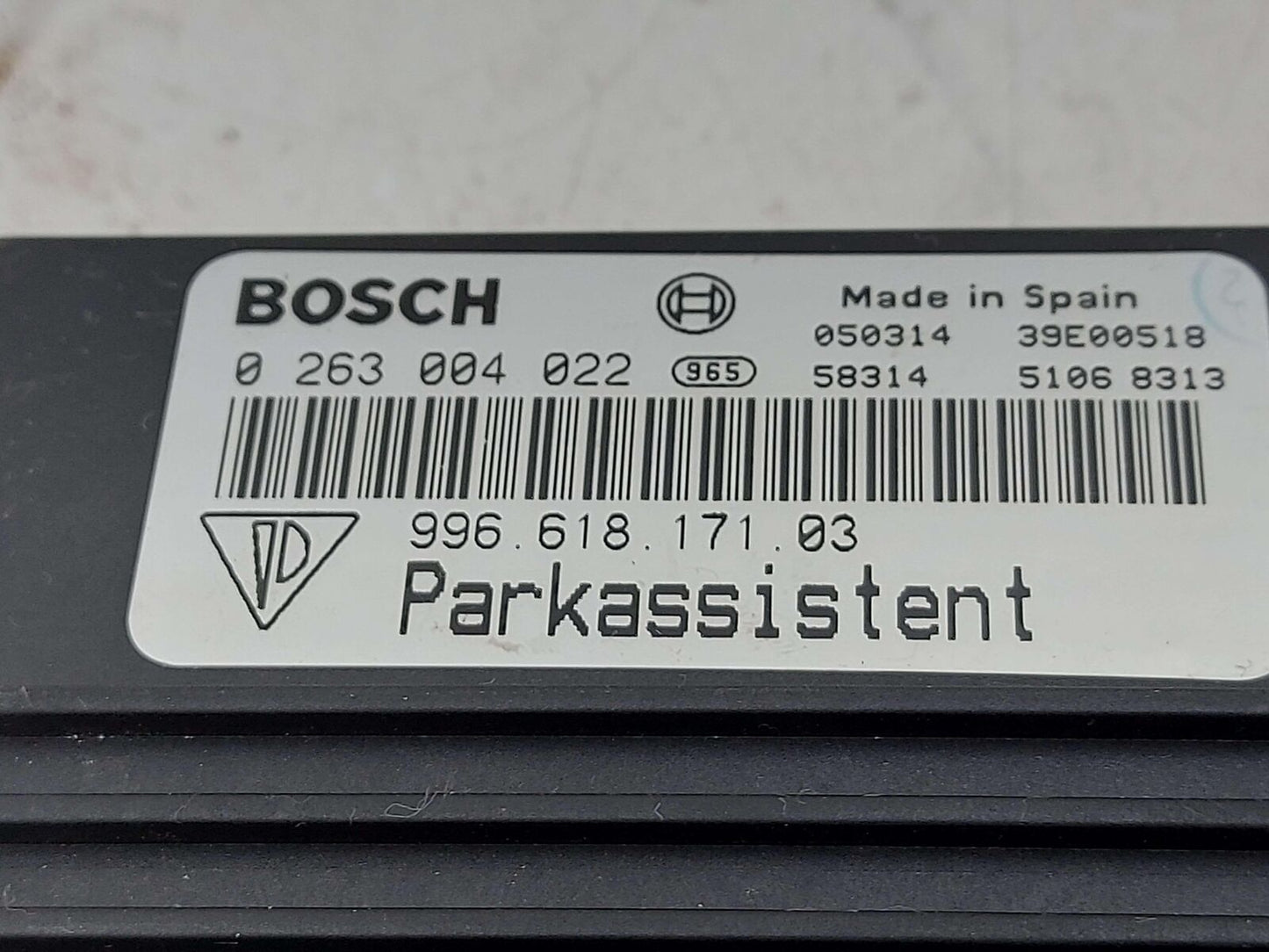 99-10 Porsche 911 997 Carrera S PDC PARK ASSIST CONTROL MODULE 0263004022