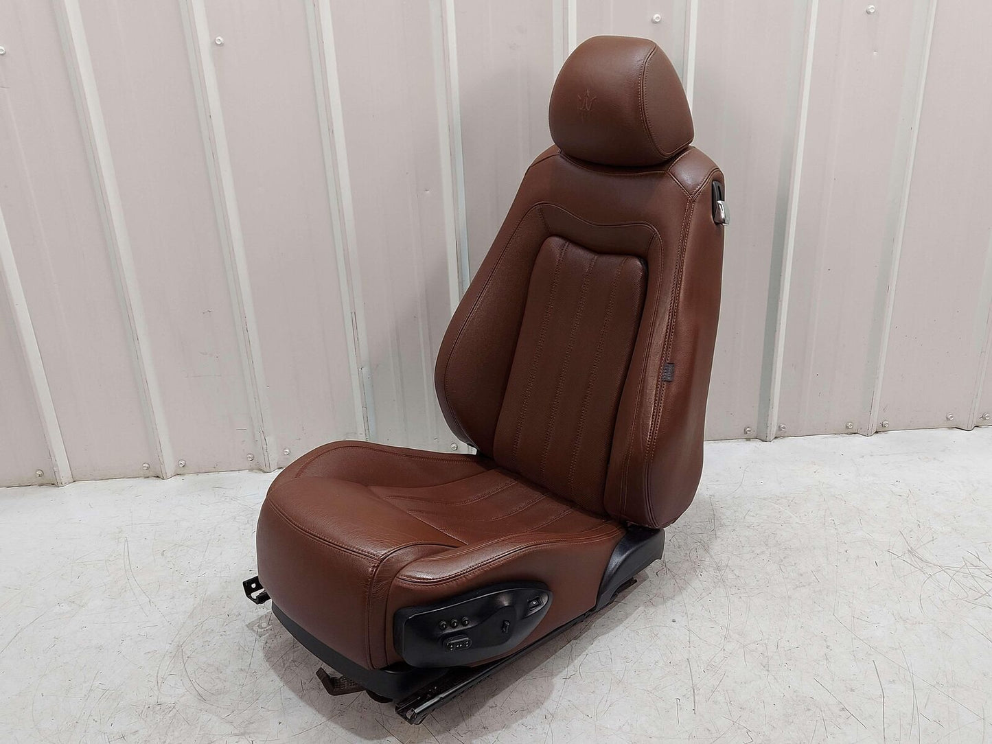 2010 Maserati GranTurismo S M145 Coupe FRONT LEFT SEAT BROWN LEATHER