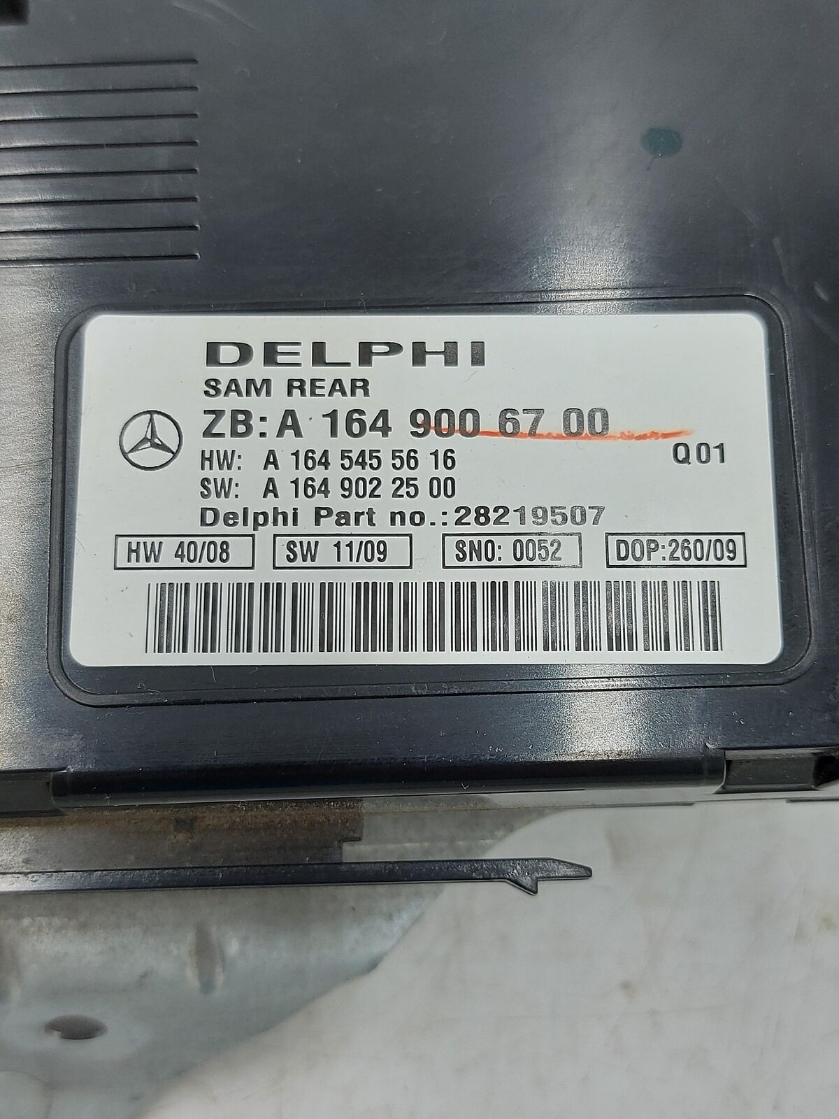 08 09 10 MERCEDES ML63 1649006700 signal acquisition control unit module