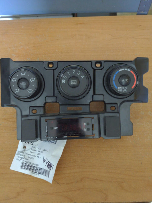 09-10 Toyota Matrix Heater A/c AC Climate Control 55901-75D401 Canada Market