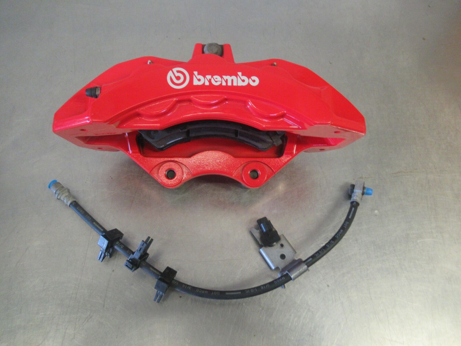 15-20 DODGE CHALLENGER Hellcat 6.2L LH RH FRONT REAR Caliper Red Brembo w rotors