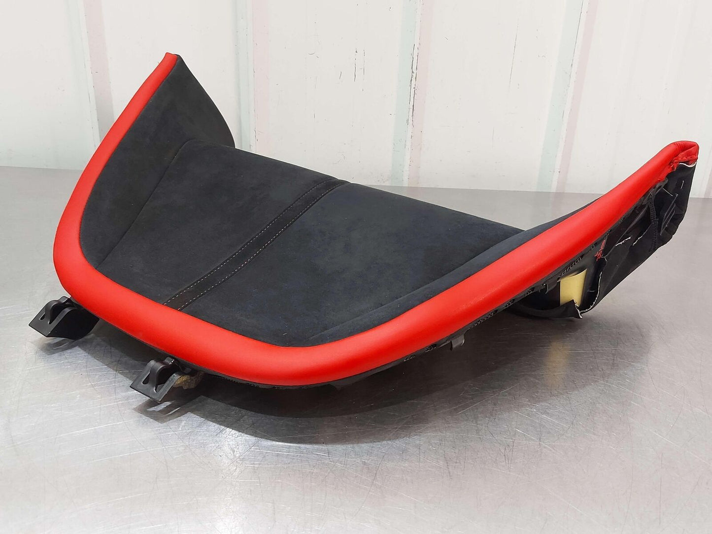 2021 FERRARI ROMA F169 REAR LH LEFT SEAT BOTTOM ALCANTARA W/ RED PIPING 360716