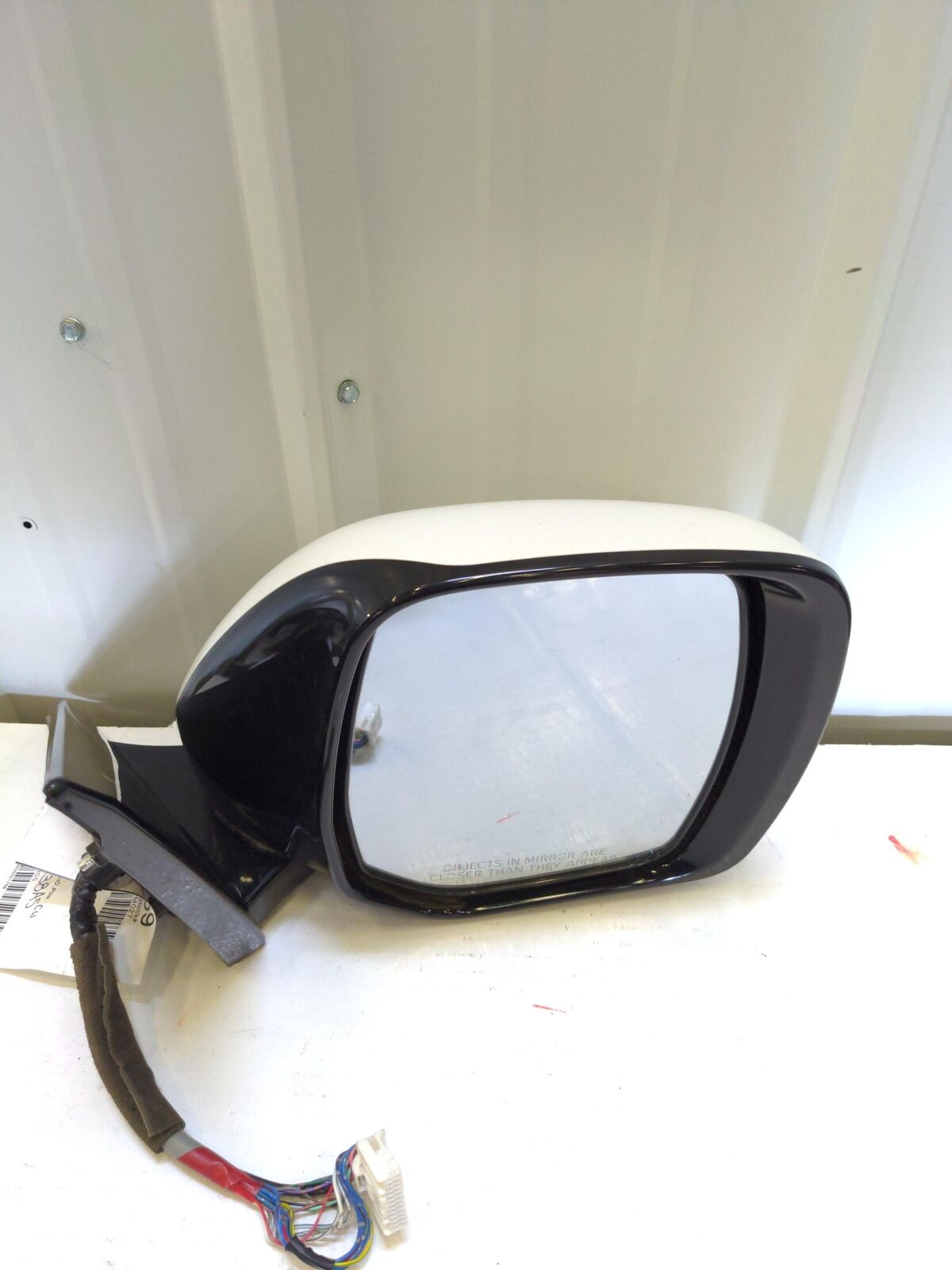 11 12 INFINITI QX56 RH Right Door Mirror *damaged Lower Housing* White