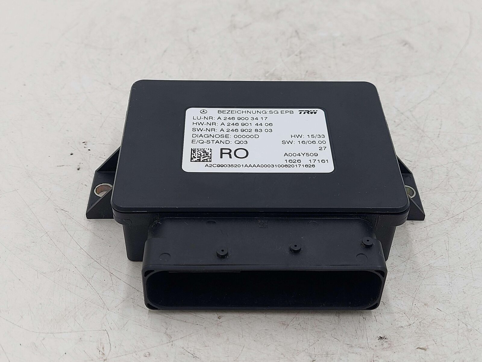 17-19 MERCEDES GLE63S AMG W166 PARK ASSIST CONTROL MODULE 2469003417