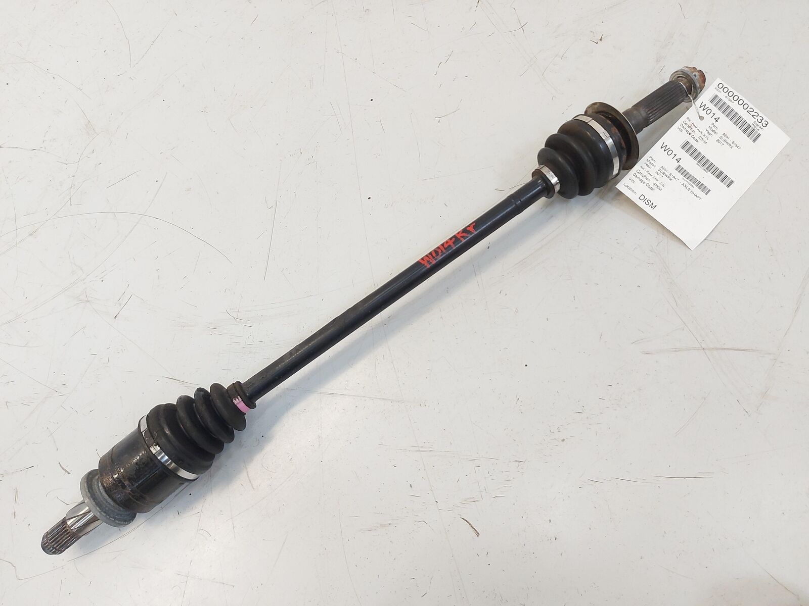 15-21 SUBARU WRX REAR RH RIGHT AXLE SHAFT 2.0L