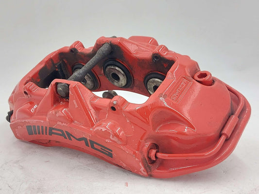 13-15 MERCEDES GL63 AMG X166 FRONT LEFT CALIPER RED 6 PISTON 1664214198 *PEELING