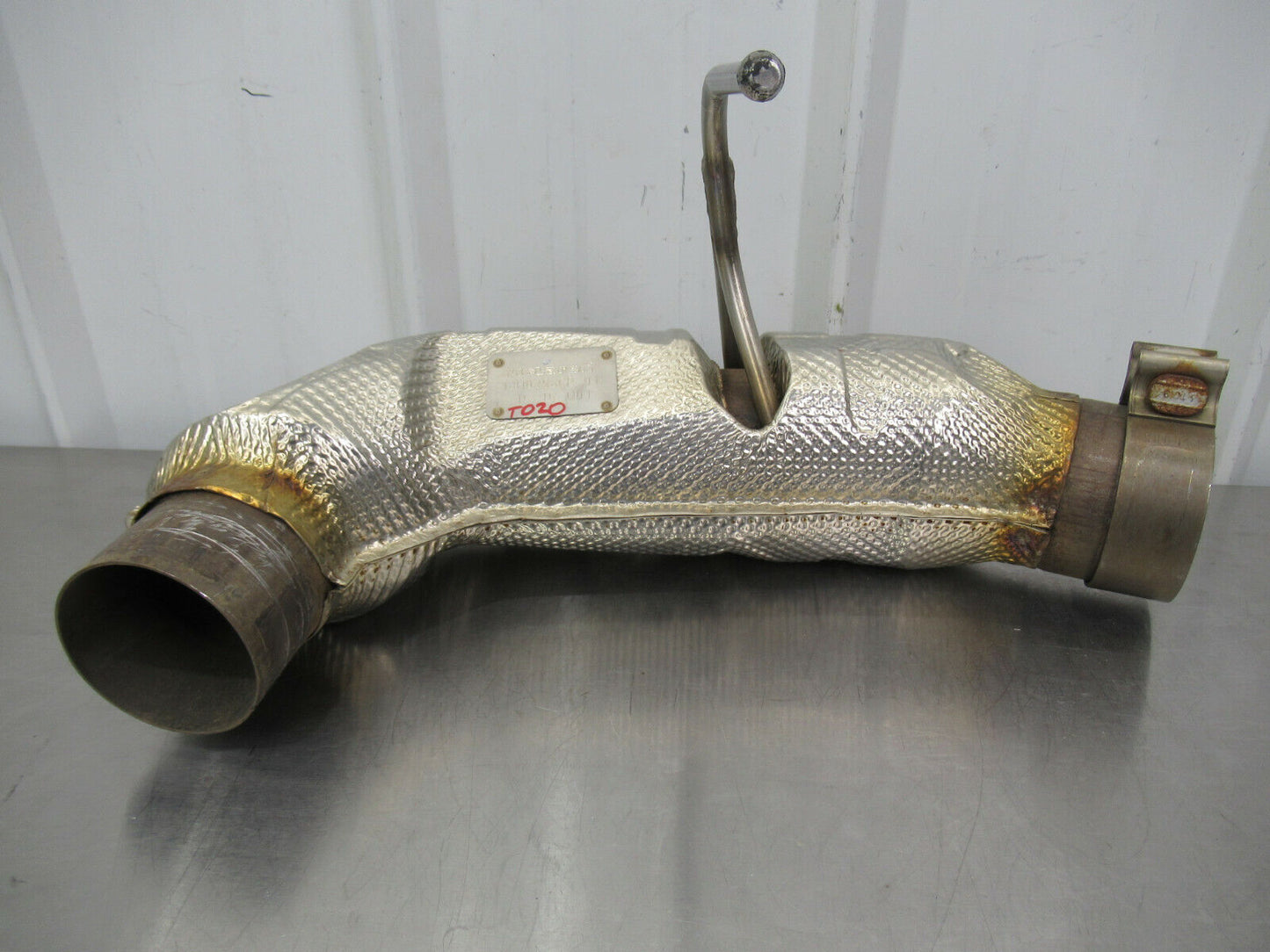 T020 2016 16 MCLAREN 570S LH LEFT EXHAUST MUFFLER PIPE 13H0258CP